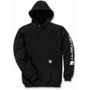 Carruzzo Carhartt Mid Signature Sleeve Logo Hoodie Juodas