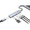 Šakotuvas Carruzzo Conceptronic DONN28G knyginių kompiuterių dokas / jungčių replikatorius Vielinis USB 3.2 Gen 1 (3.1 Gen 1) Type-C Pilka