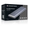 Carruzzo Conceptronic HDE01G saugojimo diskų korpusas SSD korpusas Pilka M.2