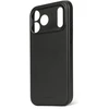 „Decoded Leather Back Case“ – „Decoded“ odinis „iPhone 17 Pro Max“ dėklas, suderinamas su „MagSafe“ (juodas)