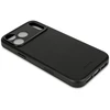 „Decoded Leather Back Case“ – „Decoded“ odinis „iPhone 17 Pro Max“ dėklas, suderinamas su „MagSafe“ (juodas)