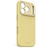 Dėklas Decoded AntiMicrobial Silicone Backcover – silikoninis apsauginis dangtelis, skirtas iPhone 17 Pro, suderinamas su MagSafe (yuma yellow)