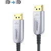 Carruzzo FiberX FX-I260-010 „DisplayPort“ kabelis 10 m Juoda, Sidabras
