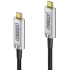 Carruzzo FiberX FX-I600-015 USB kabelis USB 3.2 Gen 1 (3.1 Gen 1) 15 m USB C 10 Gbit/s 4,5 W Juoda, Sidabras