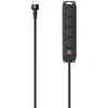 Hama Garden, Statyba, 4 SCHUKO lizdai, juodas, 4m, 3680W, IP44