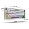 Carruzzo Inca IKG-455 klaviatūra Žaidimams USB + RF belaidė + Bluetooth QWERTY Vokiečių Balta