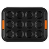 Kepimo Forma - Le Creuset Muffin Forma iš Anglies Plieno, Neprideganti, 12 Puodelių, 240°C