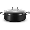 Indų Rinkinys - Le Creuset Patvarus Nelipnus Sautėjus 28cm su Stiklo Dangčiu