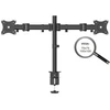 Carruzzo PureMounts PM-OFFICE-02 monitoriaus laikiklis arba stovas 68,6 cm (27″) Stalas Juoda