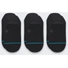 Carruzzo Stance Icon No Show 3 Pack Sportinės kojinaitės Juoda 3 por.