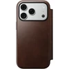 Cases and Covers - Flip Nomad Modern Leather Folio, rustic ruda (Horween) – iPhone 18 Pro/17 Pro dėklas