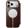 Cases and Covers - Flip Nomad Modern odinis dėklas-knygelė, rustic ruda (Horween) – iPhone 18 Pro Max/17 Pro Max