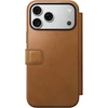 Cases and Covers - Flip Nomad Modern odinis dėklas-knygelė, english tan – iPhone 18 Pro Max/17 Pro Max