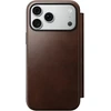 Cases and Covers - Flip Nomad Modern odinis dėklas-knygelė, rustic ruda (Horween) – iPhone 18 Pro Max/17 Pro Max