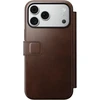Cases and Covers - Flip Nomad Modern odinis dėklas-knygelė, rustic ruda (Horween) – iPhone 18 Pro Max/17 Pro Max