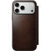 Cases and Covers - Flip Nomad Modern odinis dėklas-knygelė, rustic ruda (Horween) – iPhone 18 Pro Max/17 Pro Max