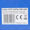 CAT5e UTP kabelis PNI U05 su 4 poromis internetui 1 Gigabit ir stebėjimo sistemoms, ritė 305m
