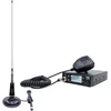 CB radijo stoties komplektas PNI Escort HP 9700 USB ir CB antena PNI LED 2000 su magnetiniu pagrindu, 12V / 24V maitinimo šaltinis, komplekte yra cigarečių degiklio kištukas, ASQ 5 lygiai