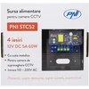 CCTV maitinimo šaltinis PNI STC52 12V, 5A, 60W, 4 išėjimai, metalinėje dėžutėje