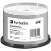VERBATIM 43745 CD-R Verbatim 50vnt, 700MB, 52x, verpstė Baltas PLATUS SPAUSDINAMAS PAVIRŠIAUS