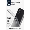 Cellular Line Cellularline Fine - dėklas skirtas Apple iPhone 12 / Apple iPhone 12 Pro Transparent