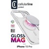Cellular Line Cellularline Gloss Mag - Apple iPhone 15 Pro MagSafe dėklas Transparent