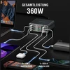 Charging station 4smarts Desk Charger Lucid GaN DIY 360W 5xUSB-C 1xUSB-A pilka