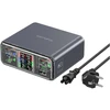 Įkrovimo stotelė 4smarts stalo įkroviklis Lucid GaN DIY 360W 5xUSB-C 1xUSB-A pilka