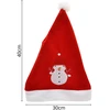Christmas Decoration klasikinė kalėdų senelio kepurė 30x40 cm