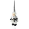 Christmas Decoration STIKLINĖ KALĖDŲ EGLUTĖS VIRŠŪNĖ 28CM SIDABRINIS SENELIS ŠALTIS 1067889