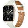 COLMI C28 Išmanusis laikrodis in Gold with a Baltas Leather Strap