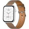 COLMI C28 Išmanusis laikrodis – Sidabrinis + Brown Leather Strap