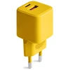 COLORUM sieninis įkroviklis USB-A + USB-C PD 30W CLS30-AC-05 xYellow
