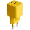 COLORUM laidinis įkroviklis USB-A + USB-C PD 30W CLS30-AC-05 xYellow