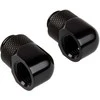 Corsair „Hydro X“ serijos adapteriai 90 laipsnių G1/4 colio kištukas į G1/4 colio kištuką, 2 vnt., pasukami, juodas