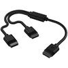 Corsair iCUE LINK Y-Cable Connector straight – juodas, 60 cm
