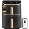 „Cosori Turbo Tower Pro Smart Single“ 10,8 l autonominė 2630 W karšto oro gruzdintuvė, Juodas, auksinė