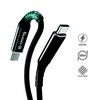 „Crong Armor Link“ – USB-C į USB-C 60 W pintas kabelis, maitinimo tiekimas, greitas įkrovimas, 150 cm juodos spalvos