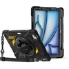 Crong Defender Plus - Rugged dėklas Apple iPad Air 11" M3 2025 / M2 2024 juodos spalvos