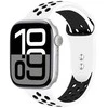 Crong Duo Sport - Strap for Apple Watch 44/45/46/49 mm (baltas/juodas)
