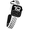 Crong Duo Sport - Strap for Apple Watch 44/45/46/49 mm (baltas/juodas)