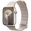 Crong Eclipse – Leather magnetic apyrankė skirta Apple Watch 38/40/41/42 mm beige