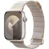 Crong Eclipse – Leather magnetic apyrankė skirta Apple Watch 38/40/41/42 mm beige