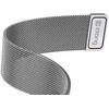 Išmaniojo laikrodžio Apple 1/2/3/4/5 nerūdijančio plieno Crong Milano Steel dirželis, Sidabrinės spalvos, 38/40mm