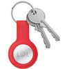 Crong Silikoninis dėklas with Key Ring - Protective case for Apple AirTag key ring Raudona