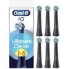 BRAUN iO RB CBF-6 Ultimate Clean Juodas 6ct antgaliai dantų šepetėliui
