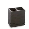 Dantų šepetėlių stiklinė DOMOLETTI BPO-0350B, juoda