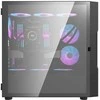 Darkflash DK431 stiklinis kompiuterio korpusas + 4 ventiliatoriai - juodas