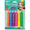 Dažai-kreidelės veidui Amos, 6 spalvos