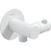 Deante Round angled connector with handset holder